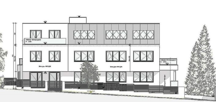 Eigentumswohnung Neubau 1130 Wien JLG58 Ansicht SO A - 1130 Wien Joseph-Lister-Gasse 58